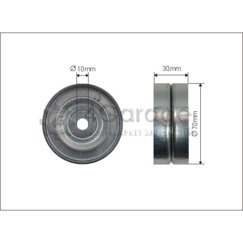CAFFARO 500141 Паразитный / ведущий ролик поликлиновой ремень