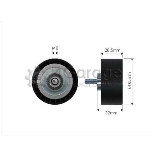 CAFFARO 44403 Паразитный / ведущий ролик поликлиновой ремень