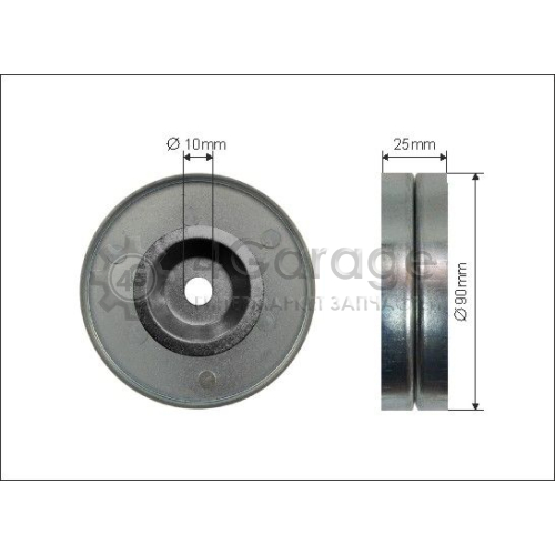 CAFFARO 500338 Натяжной ролик поликлиновой ремень