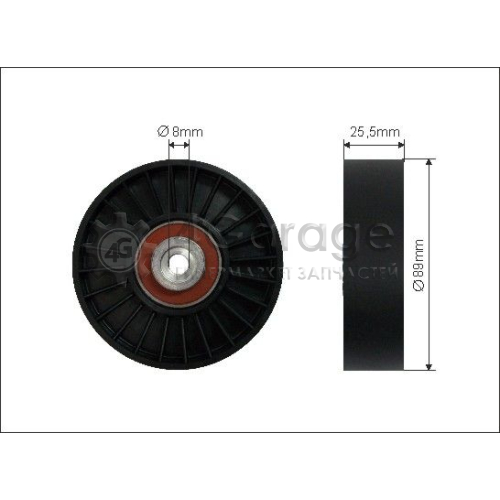 CAFFARO 1256 Паразитный / ведущий ролик поликлиновой ремень