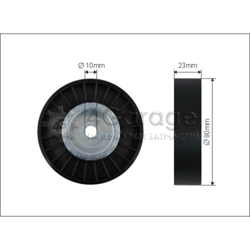 CAFFARO 41299 Натяжной ролик поликлиновой ремень