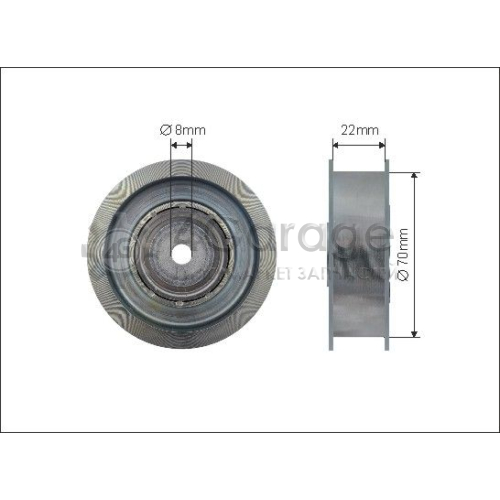 CAFFARO 500094 Паразитный / ведущий ролик поликлиновой ремень
