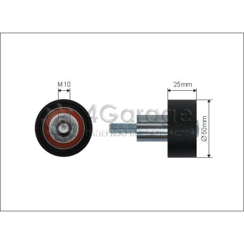 CAFFARO 500280 Паразитный / Ведущий ролик зубчатый ремень