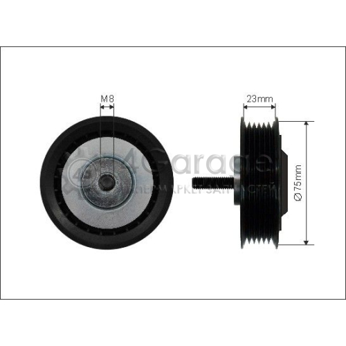 CAFFARO 8799 Натяжной ролик поликлиновой ремень