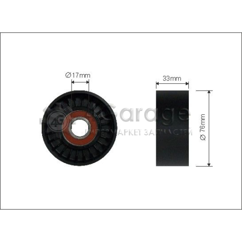 CAFFARO 20900 Паразитный / ведущий ролик поликлиновой ремень