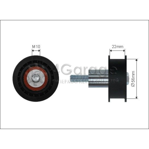 CAFFARO 2748 Паразитный / Ведущий ролик зубчатый ремень
