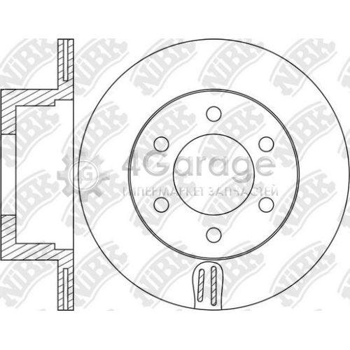 NiBK RN1634 Тормозной диск