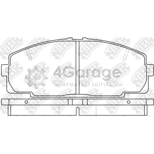 NiBK PN1237 Комплект тормозных колодок дисковый тормоз