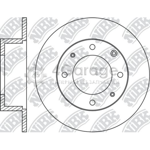 NiBK RN1158 Тормозной диск