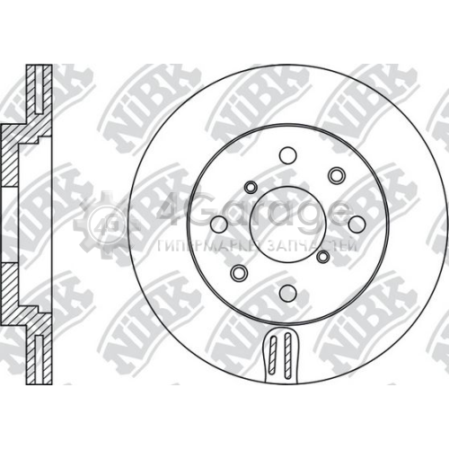 NiBK RN1525 Тормозной диск