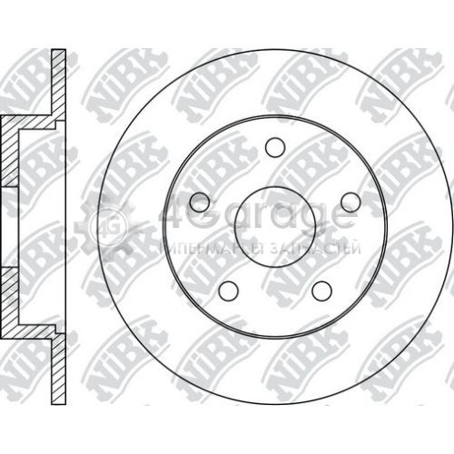 NiBK RN1675 Тормозной диск
