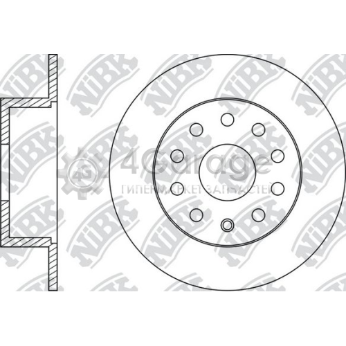 NiBK RN33004 Тормозной диск