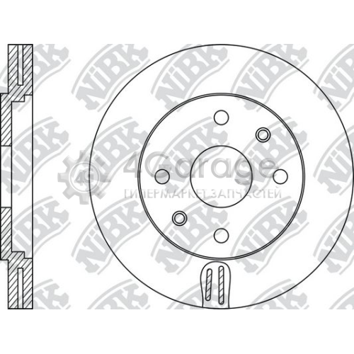 NiBK RN1151 Тормозной диск