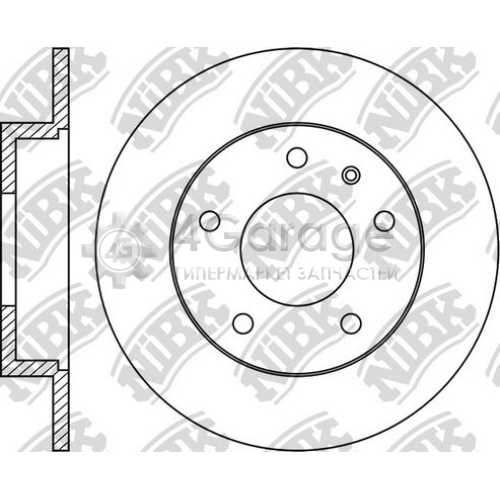 NiBK RN1084 Тормозной диск