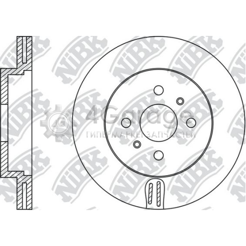 NiBK RN1309 Тормозной диск