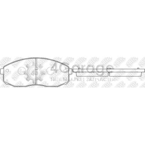 NiBK PN0601 Комплект тормозных колодок дисковый тормоз в Красноярске
