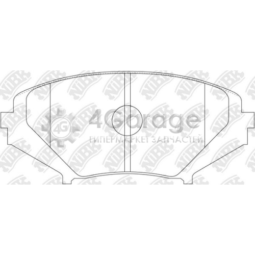 NiBK PN5801 Комплект тормозных колодок дисковый тормоз