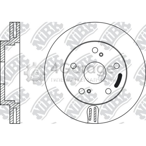 NiBK RN1058 Тормозной диск