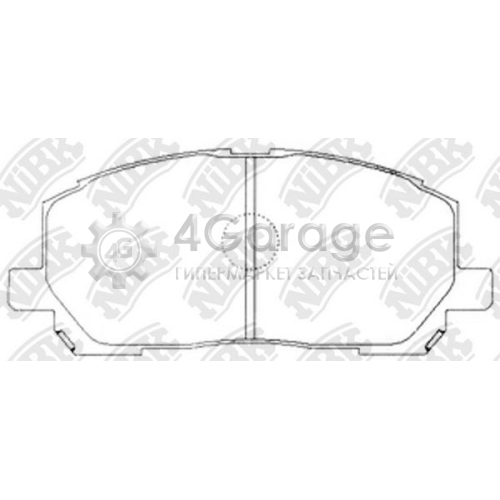 NiBK PN1457 Комплект тормозных колодок дисковый тормоз