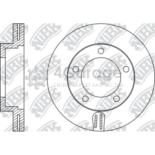 NiBK RN1224 Тормозной диск