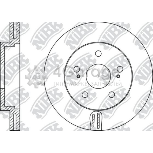 NiBK RN1143 Тормозной диск