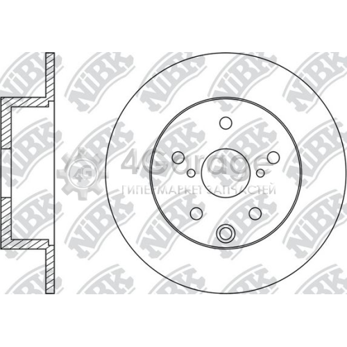 NiBK RN1529 Тормозной диск