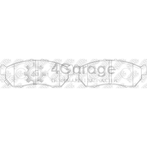 NiBK PN7525 Комплект тормозных колодок дисковый тормоз в Красноярске