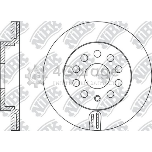 NiBK RN1179 Тормозной диск