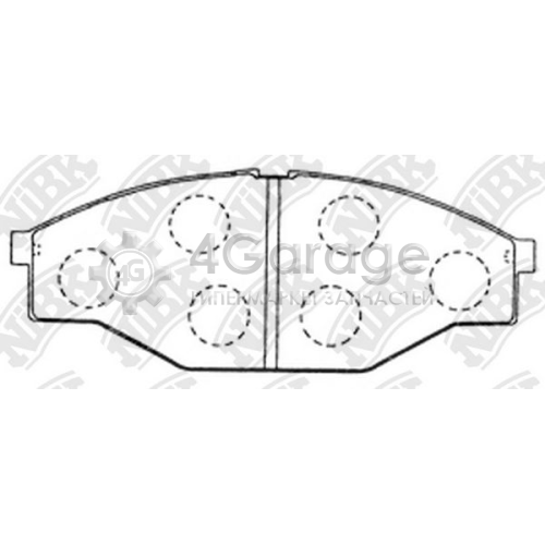 NiBK PN1166 Комплект тормозных колодок дисковый тормоз