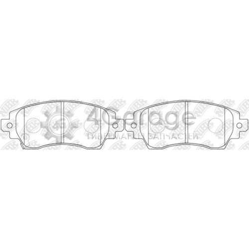 NiBK PN1194 Комплект тормозных колодок дисковый тормоз в Красноярске