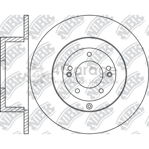 NiBK RN1712 Тормозной диск