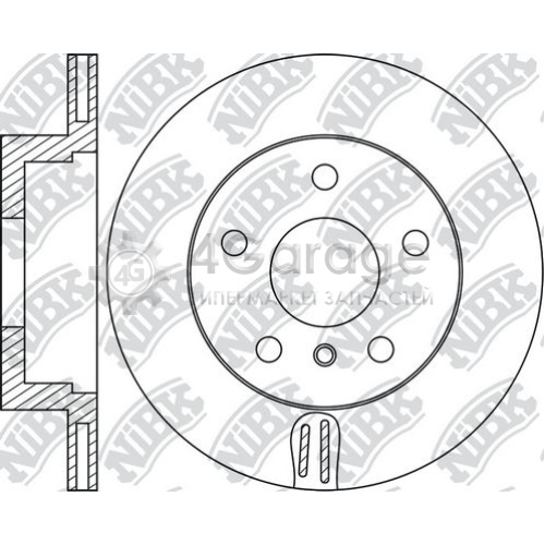NiBK RN1724 Тормозной диск