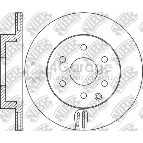 NiBK RN1495 Тормозной диск