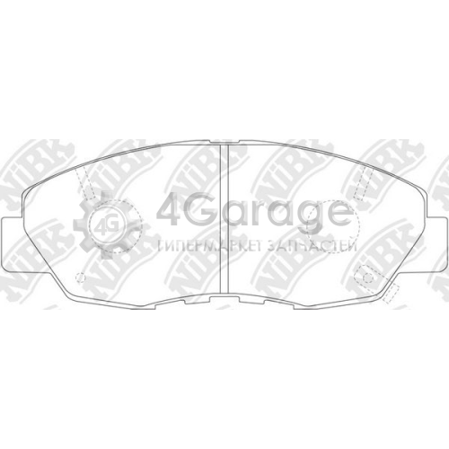 NiBK PN8484 Комплект тормозных колодок дисковый тормоз