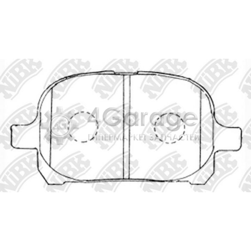 NiBK PN1401 Комплект тормозных колодок дисковый тормоз