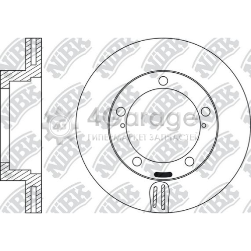 NiBK RN22002 Тормозной диск