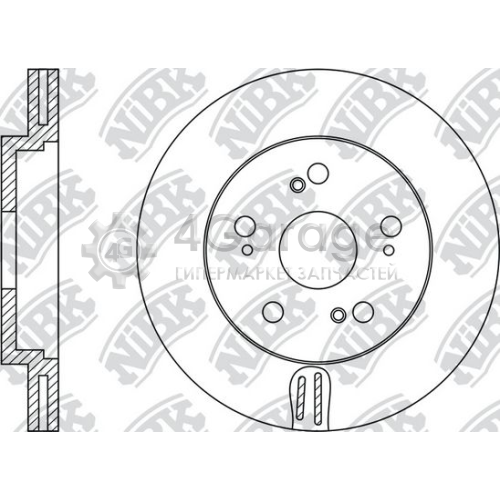 NiBK RN1204 Тормозной диск