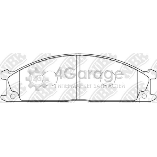 NiBK PN2344 Комплект тормозных колодок дисковый тормоз