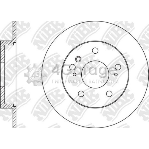 NiBK RN1575 Тормозной диск