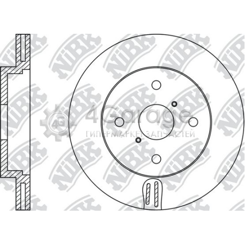 NiBK RN1437 Тормозной диск
