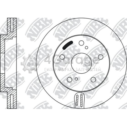 NiBK RN1009 Тормозной диск