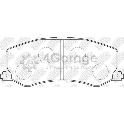 NiBK PN9208 Комплект тормозных колодок дисковый тормоз в Красноярске