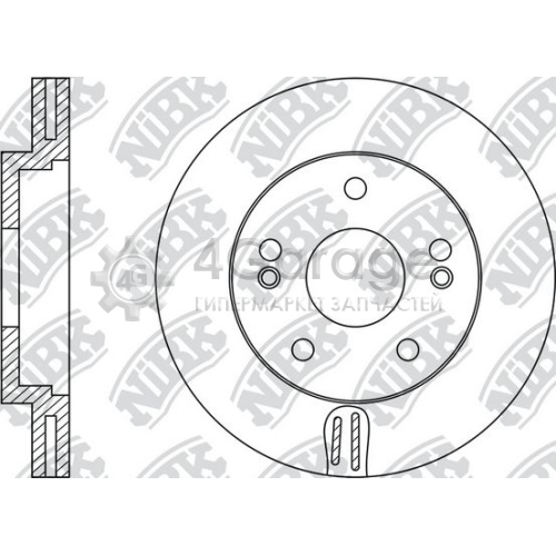 NiBK RN1174 Тормозной диск