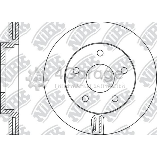 NiBK RN1252 Тормозной диск