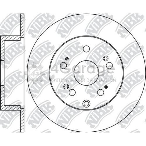 NiBK RN1259 Тормозной диск