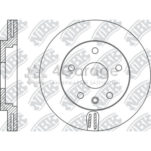 NiBK RN34003 Тормозной диск