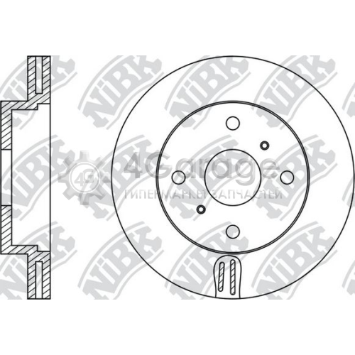 NiBK RN1250 Тормозной диск