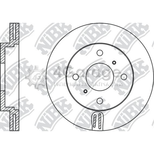 NiBK RN1144 Тормозной диск