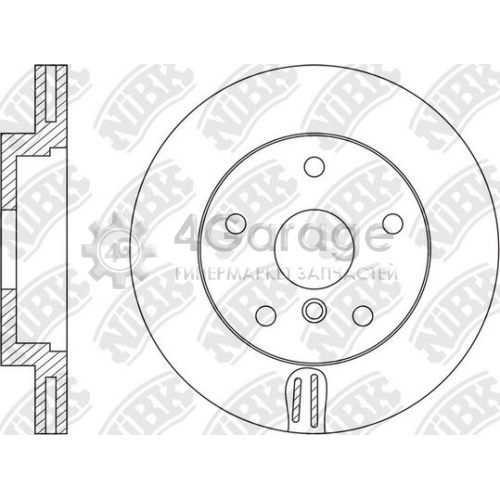 NiBK RN1590 Тормозной диск