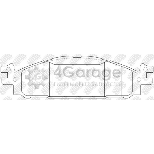 NiBK PN0622 Комплект тормозных колодок дисковый тормоз